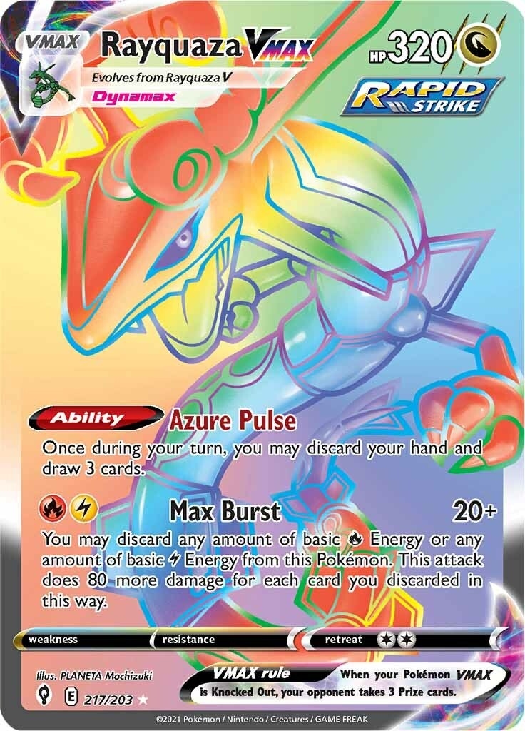 Rayquaza VMAX (Secret) (217/203) (SWSH07)