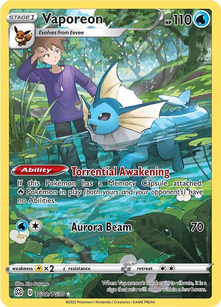 Vaporeon (TG02/TG30) (SWSH09:TG)