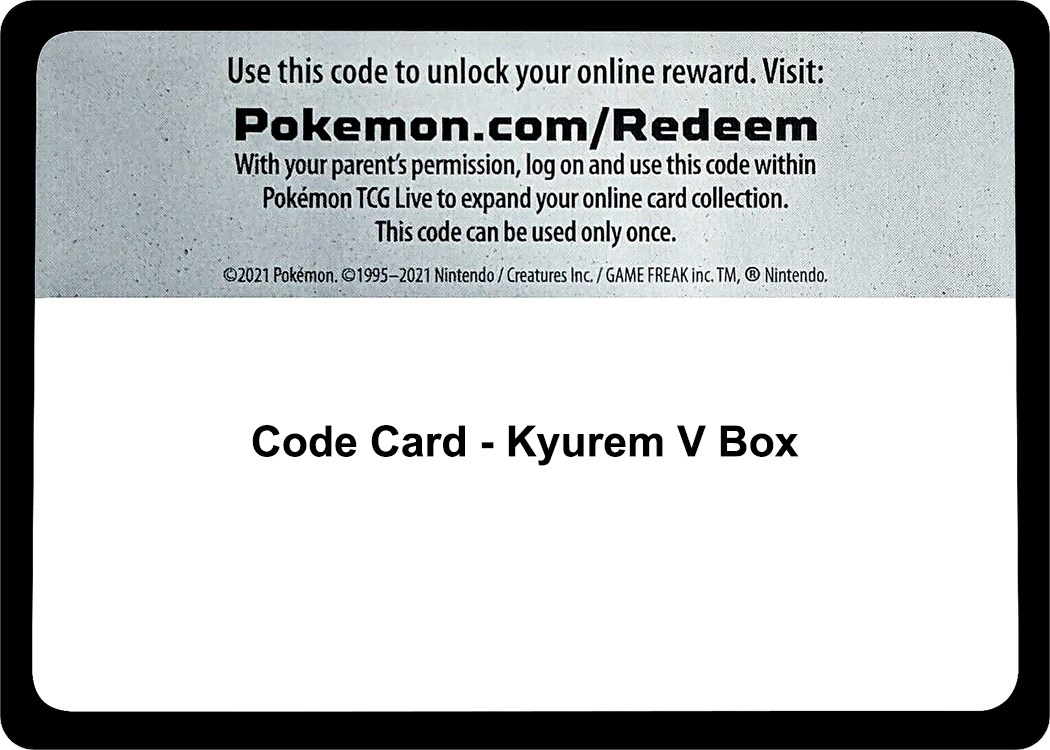 Code Card - Kyurem V Box