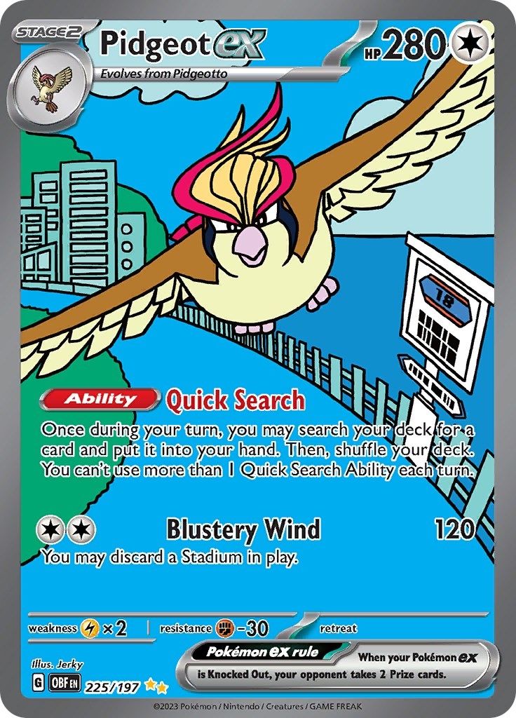 Pidgeot ex (225/197) (OBF)