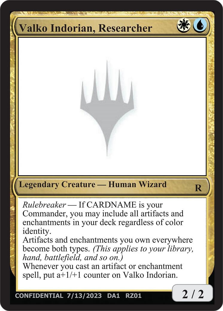 Valko Indorian, Researcher [Un-Known Event Playtest Cards]