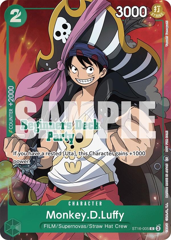 Monkey.D.Luffy (Beginners Deck Party [ST-23] - [ST-28] Winner Pack) (ST16-005)