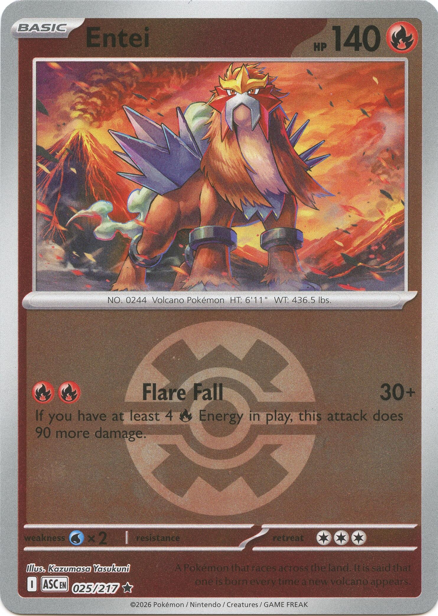 Entei (Quick Ball) (025/217) (ASC)