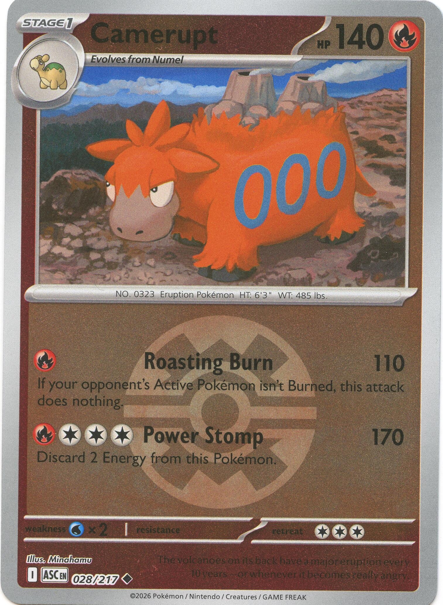 Camerupt (Quick Ball) (028/217) (ASC)
