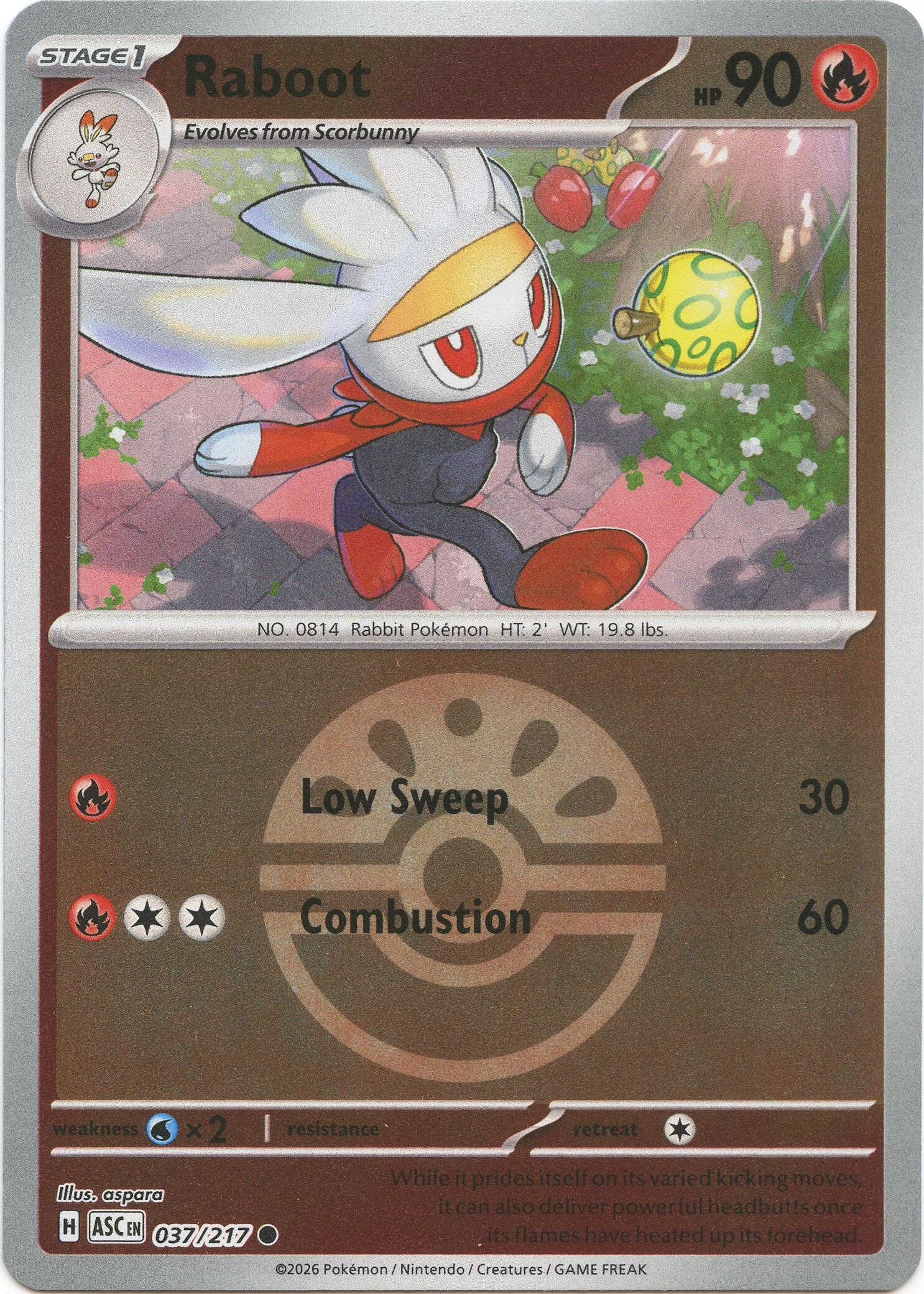 Raboot (Friend Ball) (037/217) (ASC)