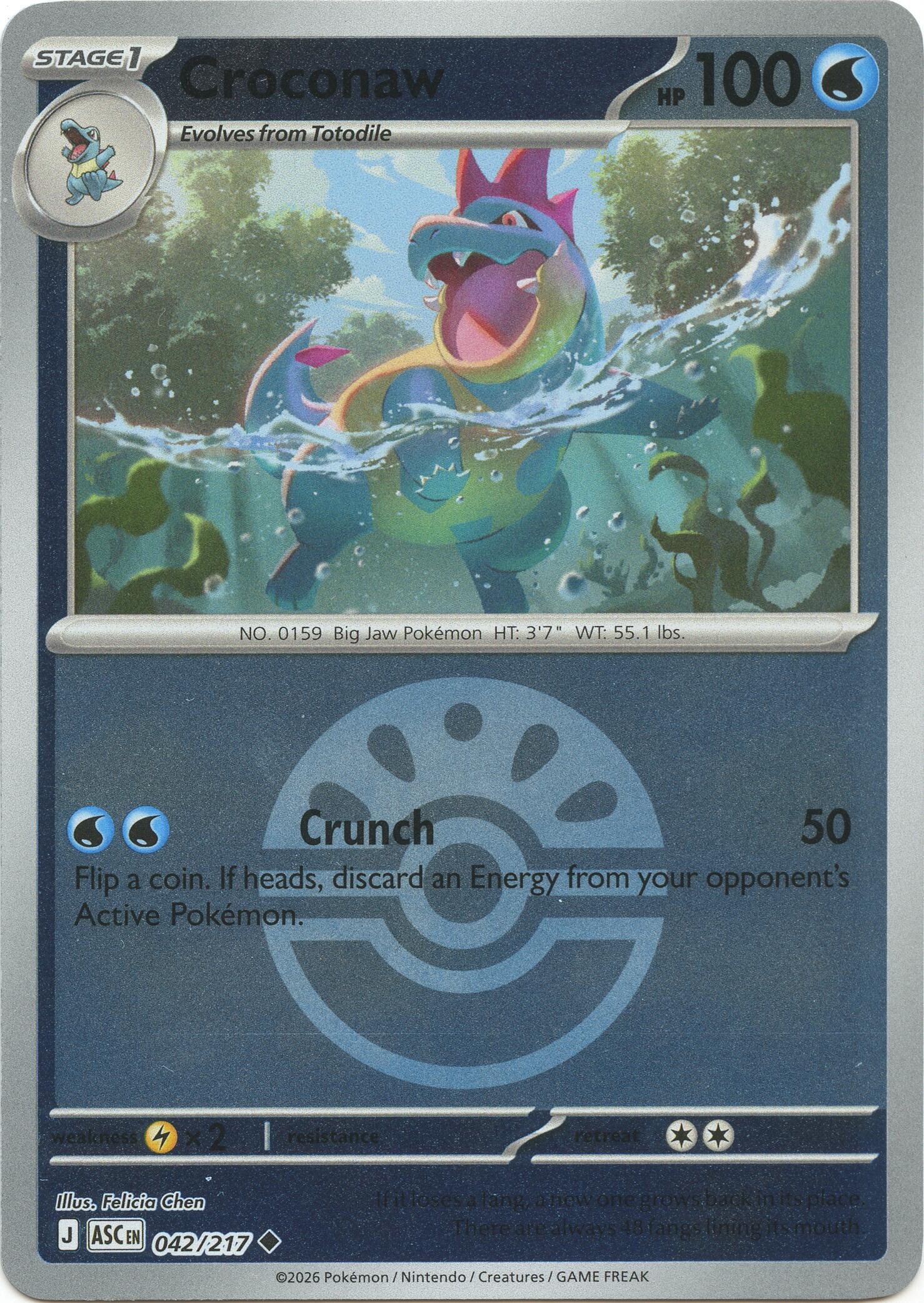 Croconaw (Friend Ball) (042/217) (ASC)