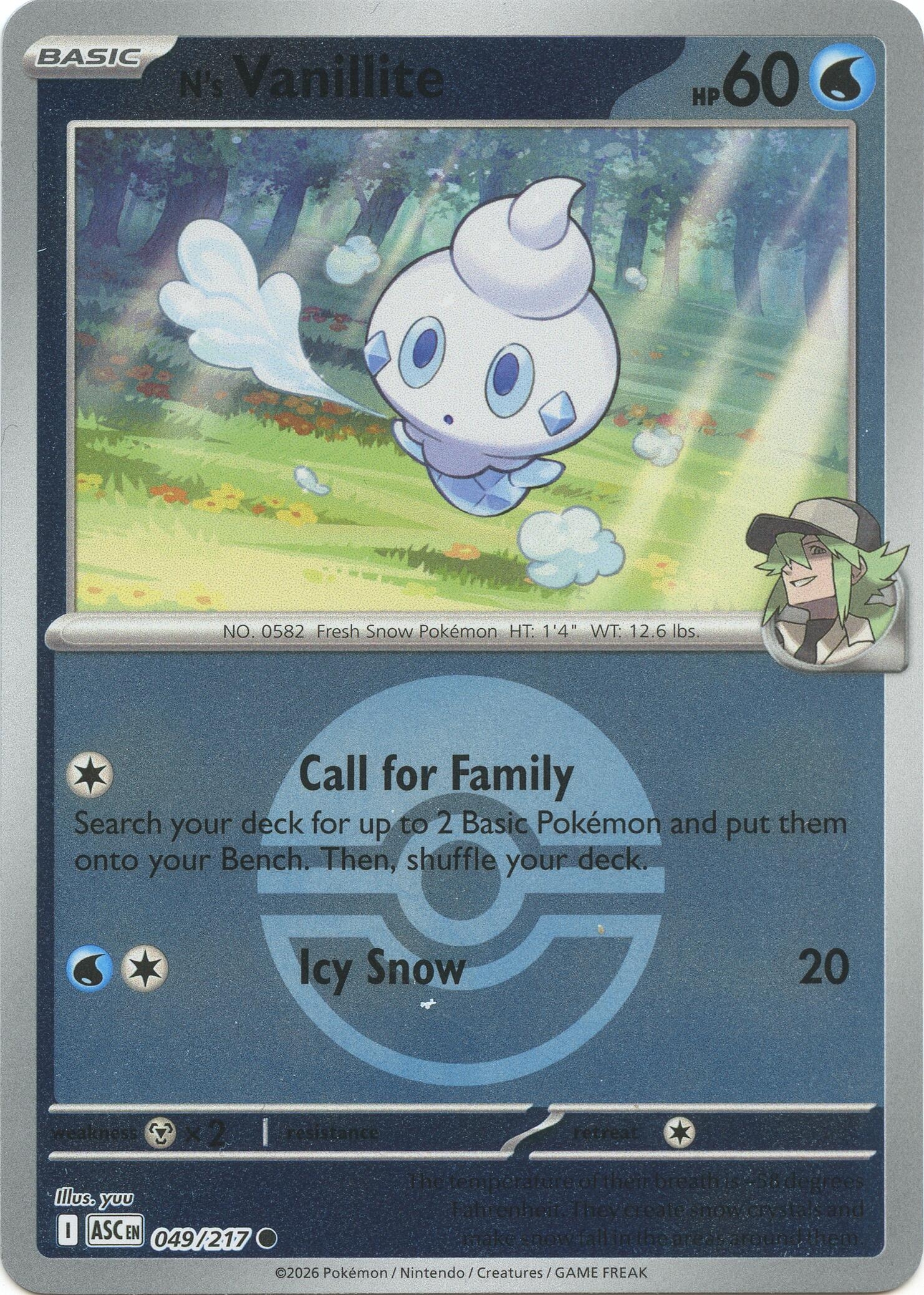 N's Vanillite (Poke Ball) (049/217) (ASC)