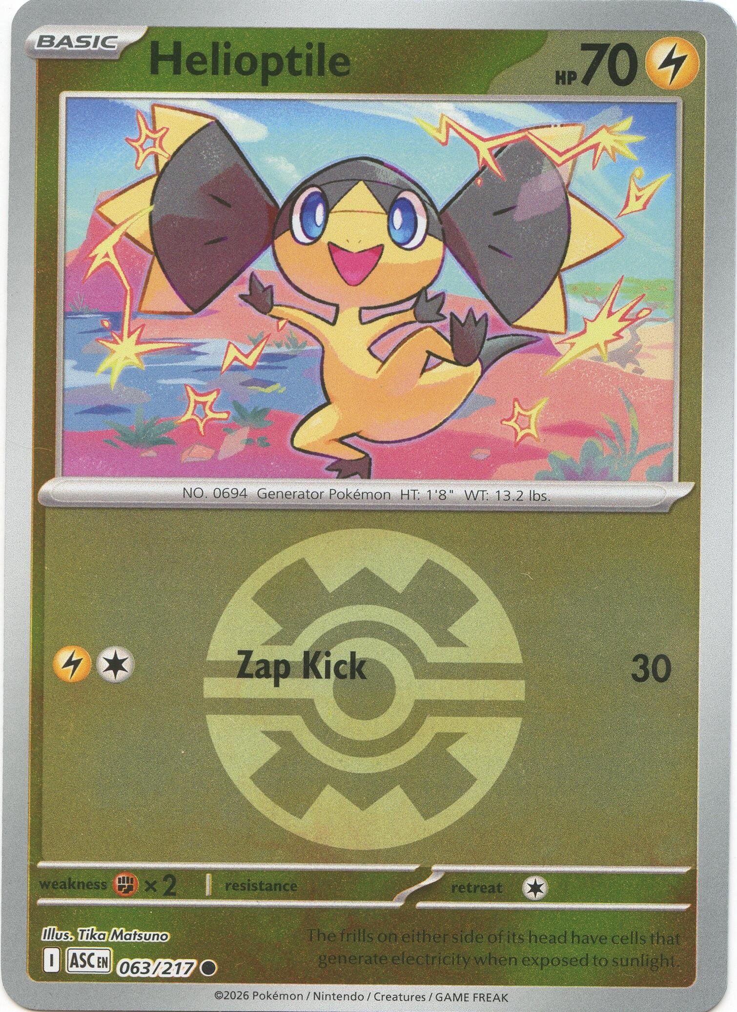 Helioptile (Quick Ball) (063/217) (ASC)