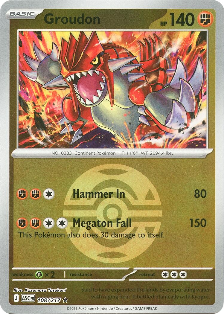 Groudon (Dusk Ball) (108/217) (ASC)