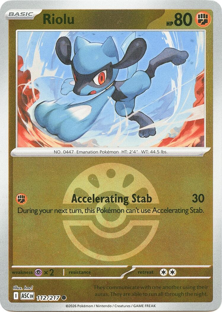 Riolu (Friend Ball) (112/217) (ASC)