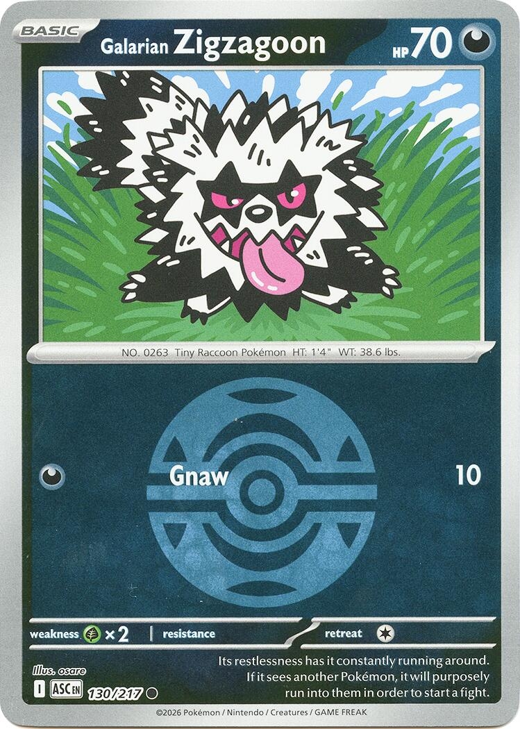 Galarian Zigzagoon (Dusk Ball) (130/217) (ASC)