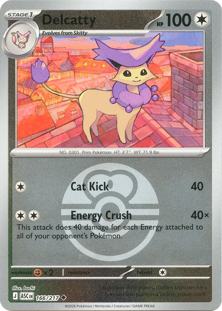 Delcatty (Love Ball) (166/217) (ASC)
