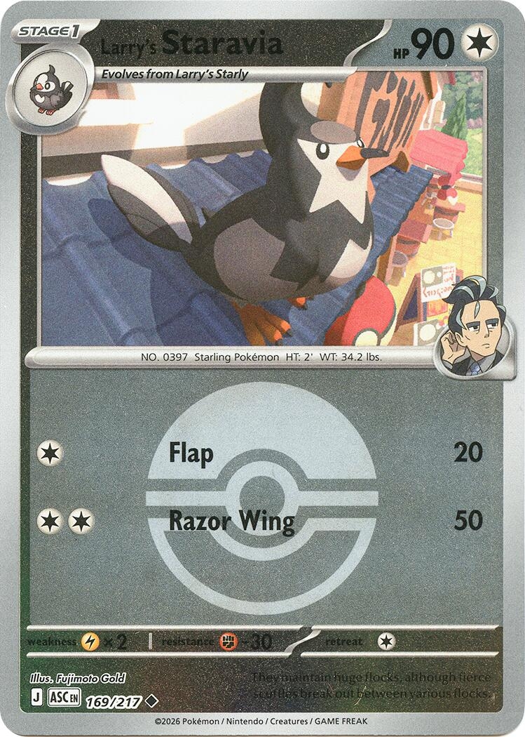 Larry's Staravia (Poke Ball) (169/217) (ASC)