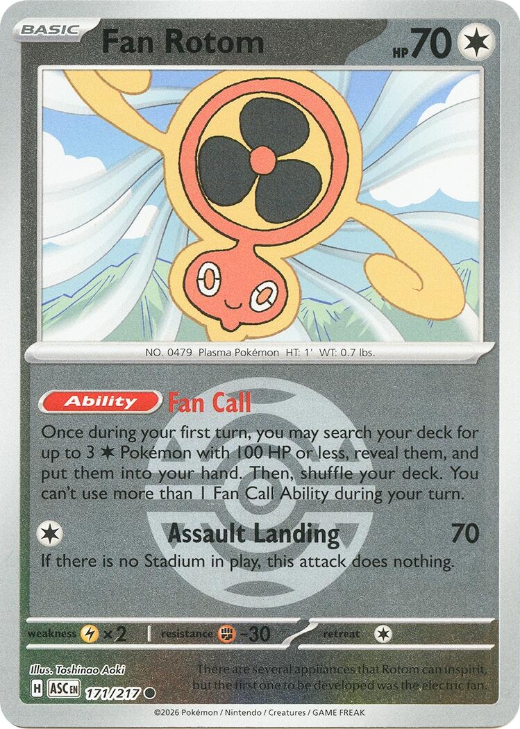Fan Rotom - 171/217 (Dusk Ball) (171/217) (ASC)
