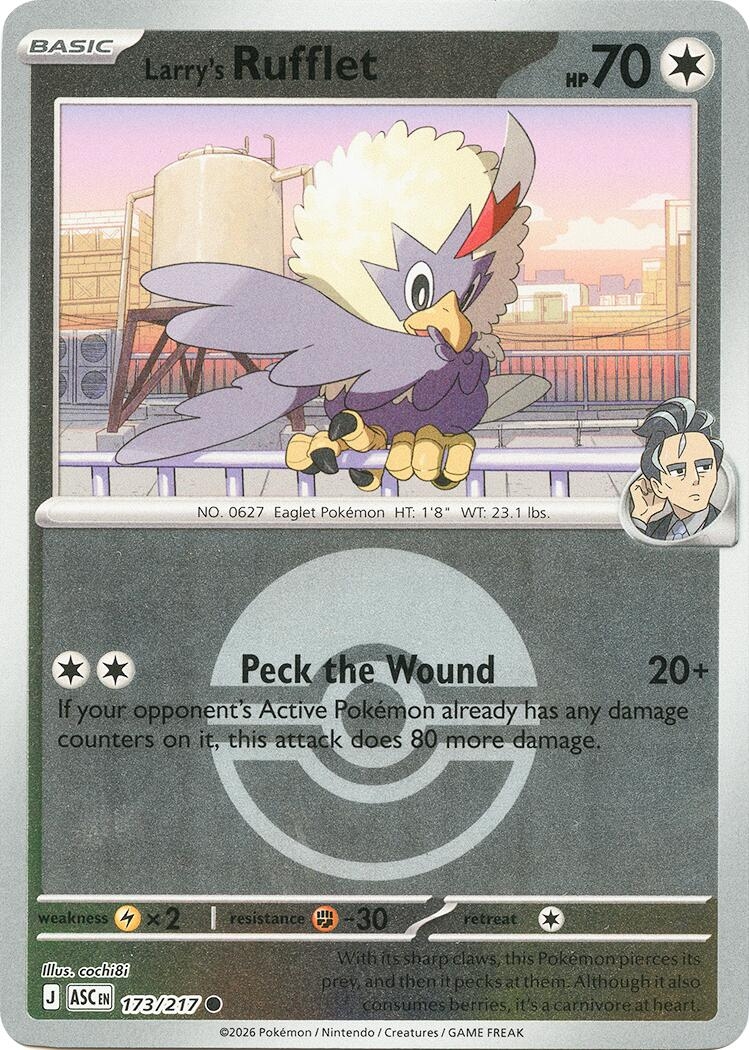 Larry's Rufflet (Poke Ball) (173/217) (ASC)