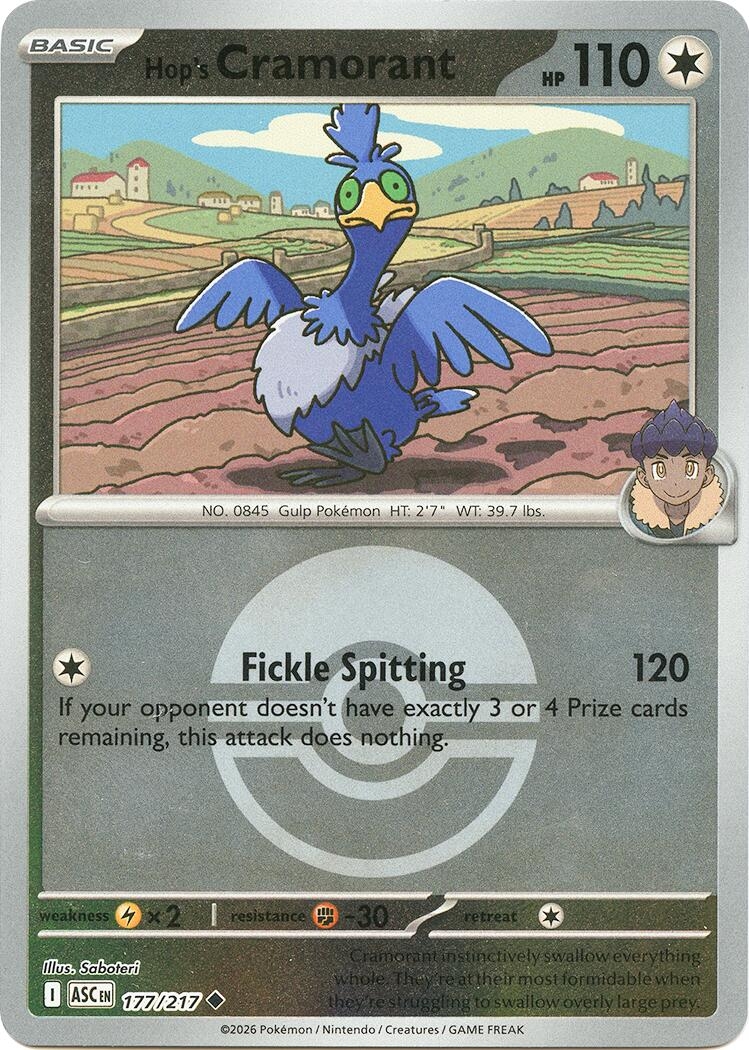 Hop's Cramorant (Poke Ball) (177/217) (ASC)