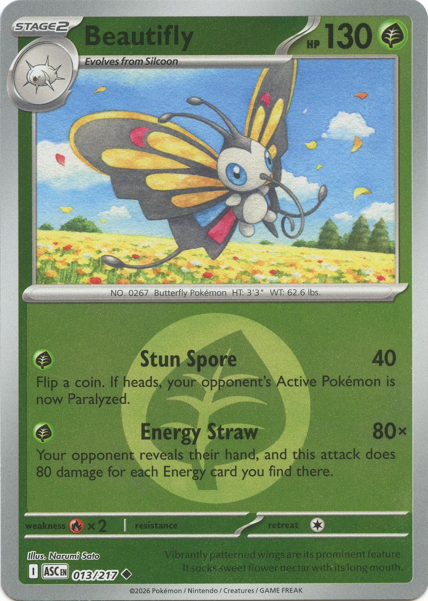 Beautifly - 013/217 (Energy Symbol Pattern) (013/217) (ASC)