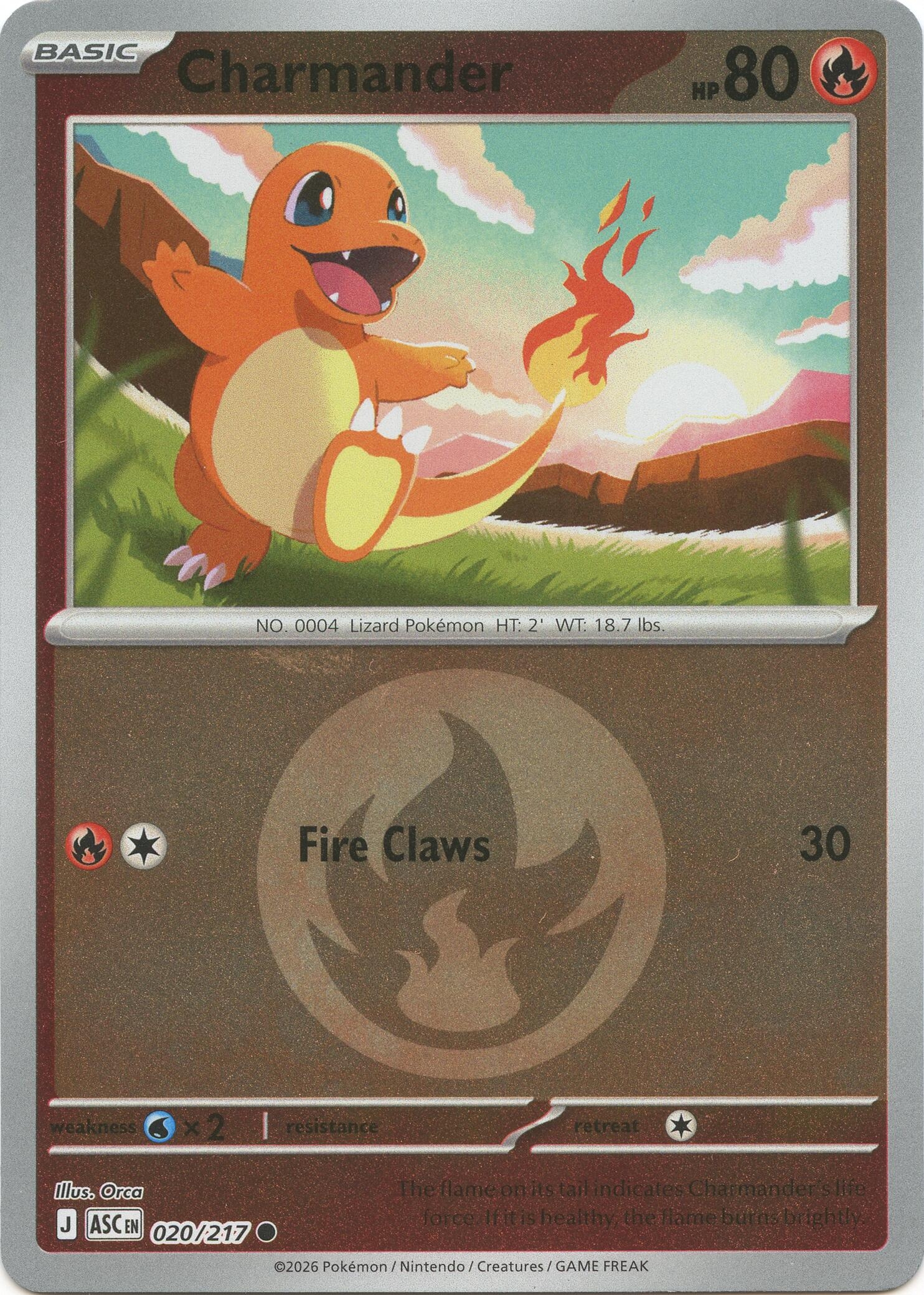 Charmander (Energy Symbol Pattern) (020/217) (ASC)