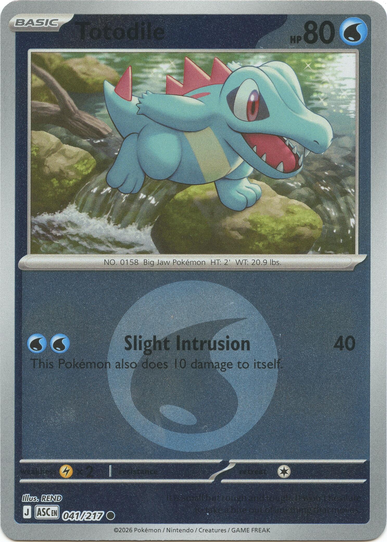 Totodile (Energy Symbol Pattern) (041/217) (ASC)