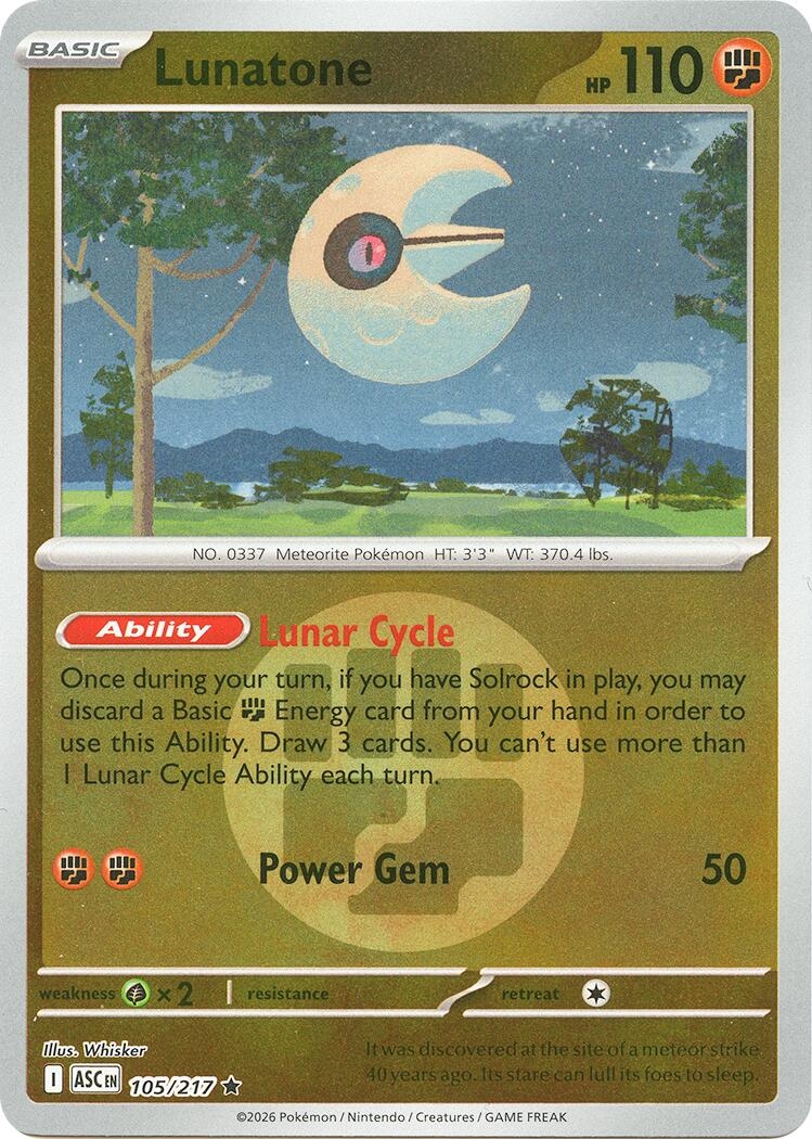 Lunatone (Energy Symbol Pattern) (105/217) (ASC)