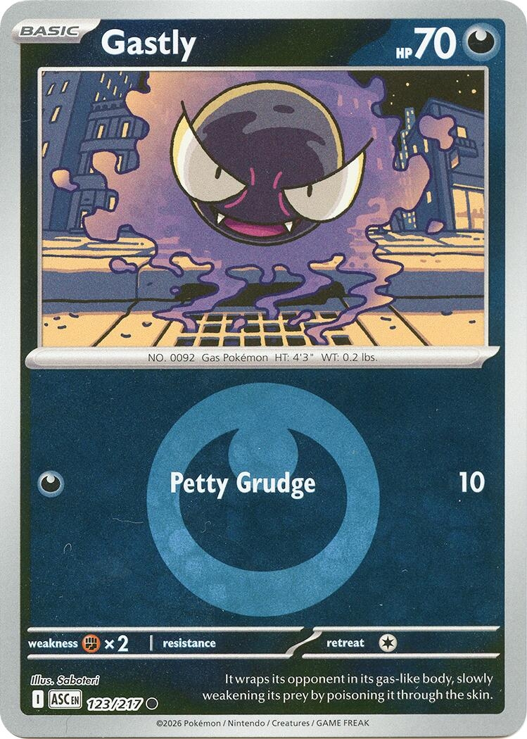Gastly (Energy Symbol Pattern) (123/217) (ASC)