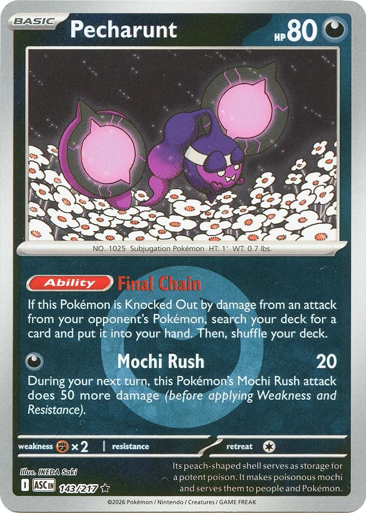 Pecharunt (Energy Symbol Pattern) (143/217) (ASC)