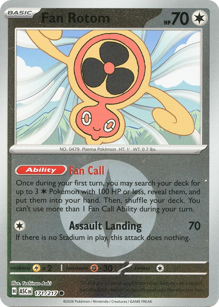 Fan Rotom - 171/217 (Energy Symbol Pattern) (171/217) (ASC)