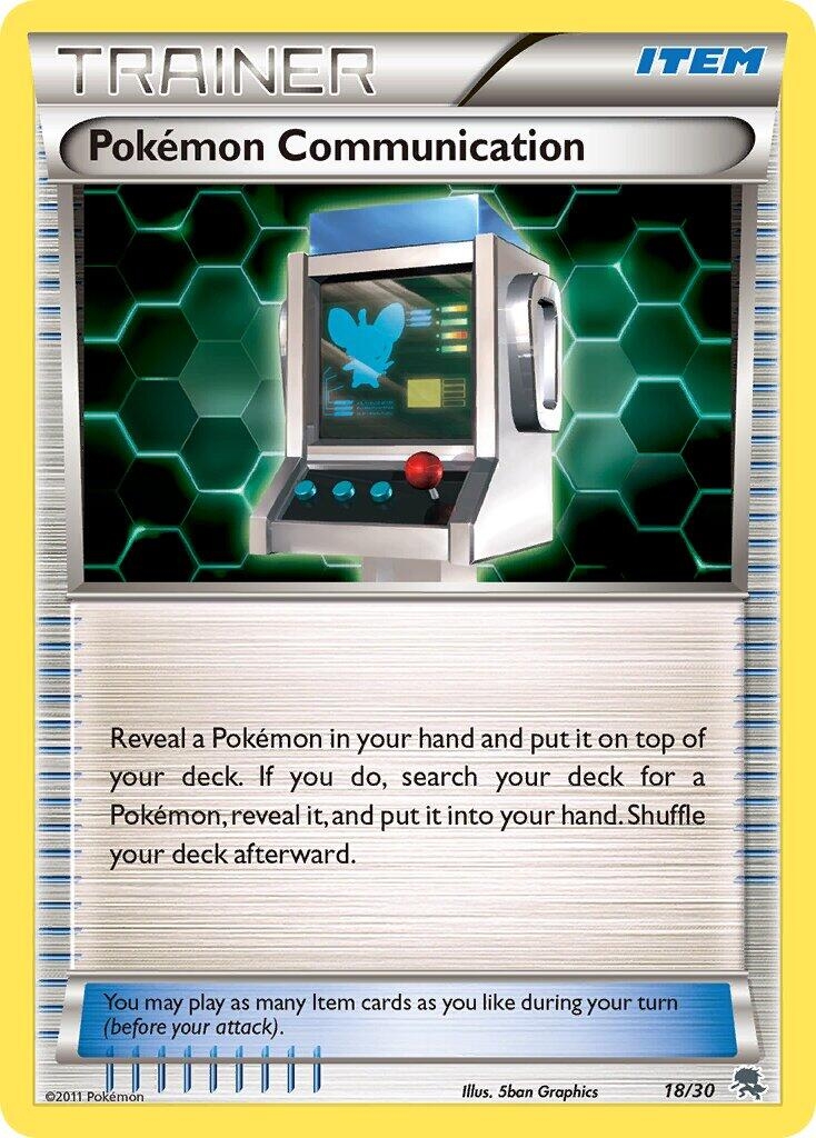 Pokemon Communication (Zoroark) (18/30) (BLW)